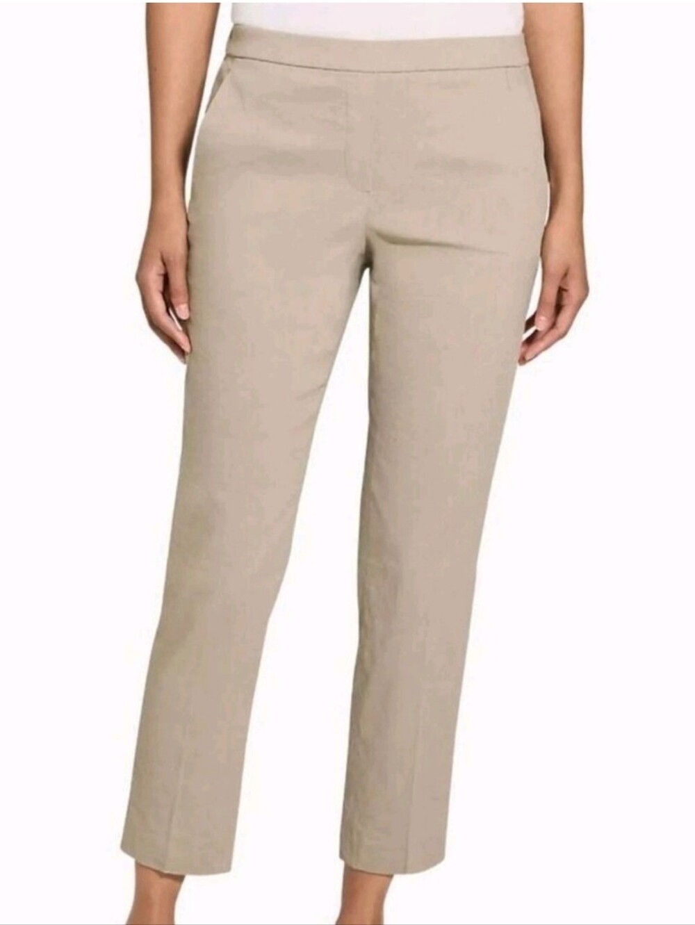 NWT Theory Treeca Pull On Linen Blend Caliver 2 Mel Pant. Size 10